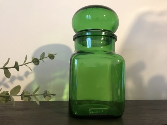 bocal vert en verre ARIEL