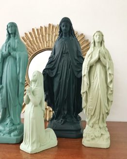 statuette religieuse vintage revisitée