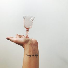 Verres à liqueur Rosaline vintage