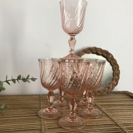verre apéritif vintage rosaline