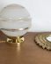 lampe globe à poser en verre vintage