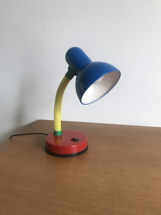 Lampe de bureau colorée "Memphis Style" années 80