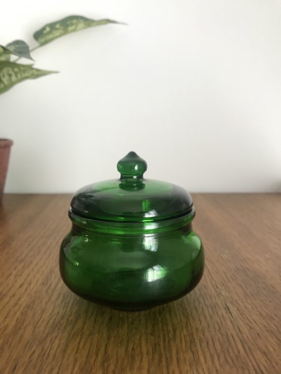 MINI POT BOCAL ROND VERT STYLE APOTHICAIRE MADE IN BELGIUM