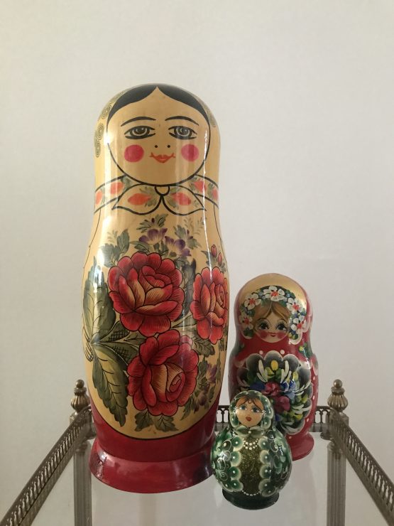 Grande Poupée Russe Matriochka vintage cache bouteille estampillée USSR