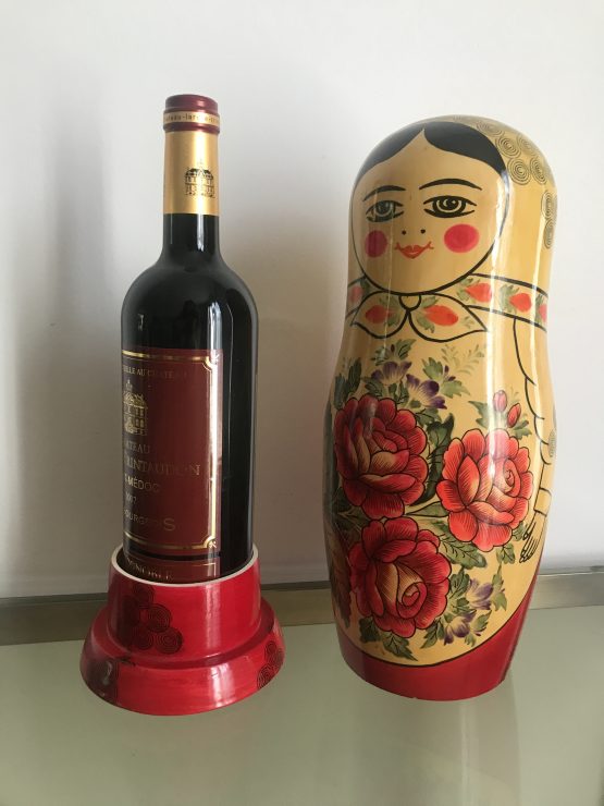 Grande Poupée Russe Matriochka vintage cache bouteille estampillée USSR