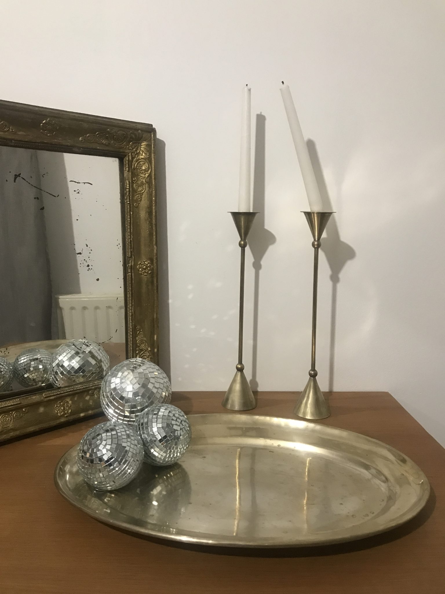 Plat ovale en métal argenté | Selency