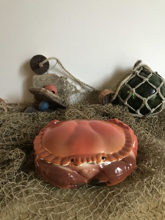 Crabe en céramique peint à la main pour la maison CAUGANT Made in Portugal