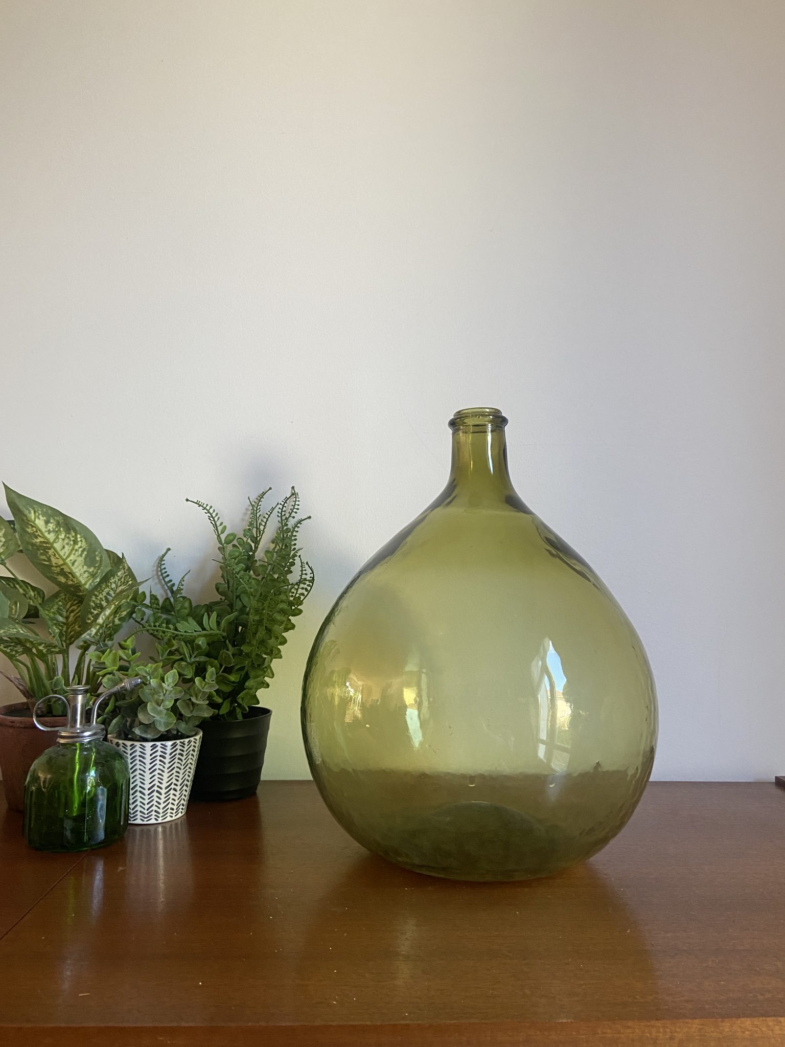 Dame Jeanne ANCIENNE Vert Bouteille De 10L