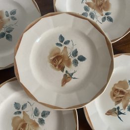 SET DE 5 assiettes à dessert ANCIENNES DE DIGOIN SARREGUEMINES