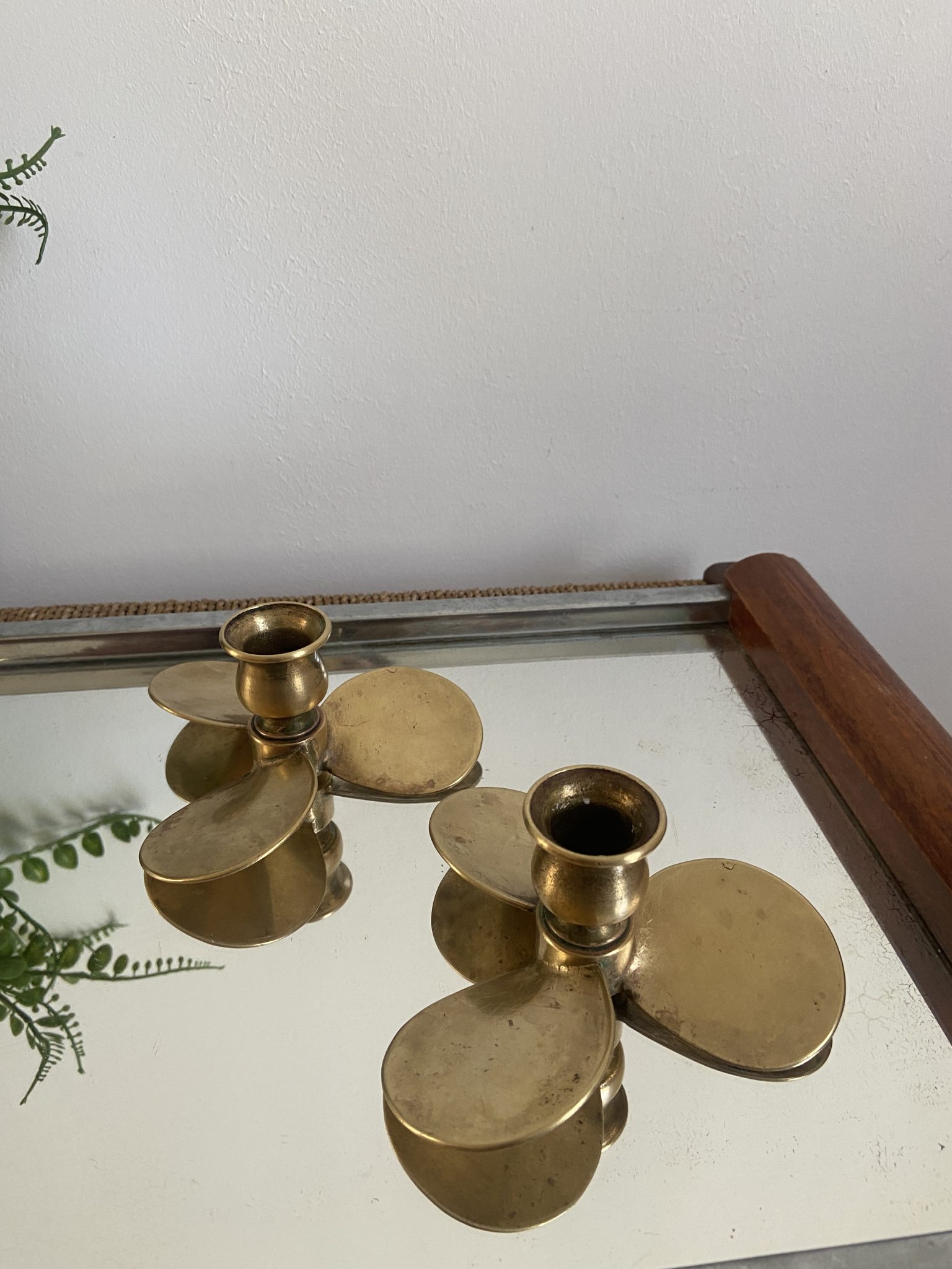 Bougeoir Rotatif Photophores Cerf Noël - Set De 2 - Verre Inclus - Décoration Table Verte Et Or Décoration De Noel Intérieur