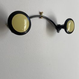 PORTE MANTEAUX VINTAGE 2 PATÈRES Jaunes en Bakélite