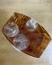 Grand PLateau de service en lucite façon écaille de tortue vers 1970, plateau ecaille de tortue, plateau vintage en lucite, plateau vintage style roche bobois, plexi ecaille de tortue