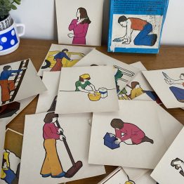 Cartes d'action psy orthophonistes années 70 - insolite curiosité