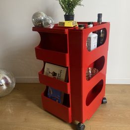 Desserte rouge BOBY par Joe Colombo