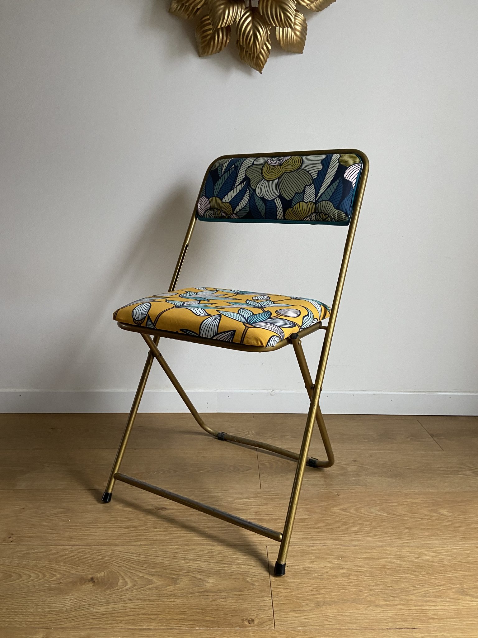 Transat relax chaise longue manufrance lafuma vintage en métal doré fer métallique - Jardin & Plantes