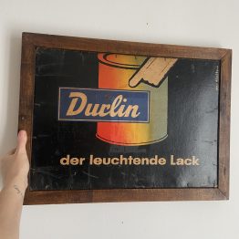 Plaque publicitaire Autrichienne en bois des années 50