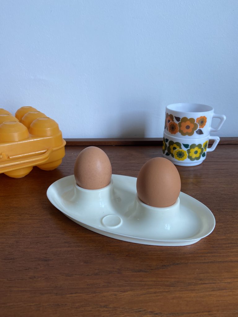 WD-Lot De 4 Coquetiers En Céramique En Forme D'oiseau Doux Ou Dur