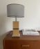 Lampe vintage pied liège et chrome