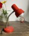 Lampe articulée de bureau en métal rouge 80's