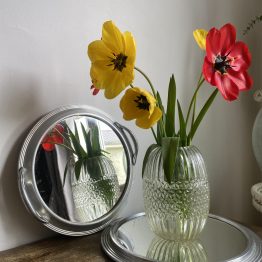 Duo de plateaux miroir en alu