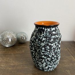 Vase orange en Fat Lava de Vallauris