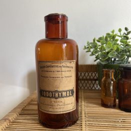 FLACON pharmaceutique AMBRÉ VINTAGE