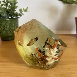 Presse papier inclusion résine vintage décor marin