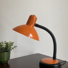 lampe bureau orange vintage