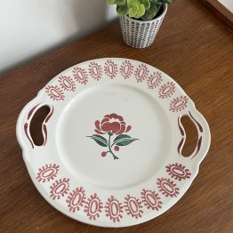 Plat à tarte à oreilles modèle Bizerte en terre de fer de LONGWY