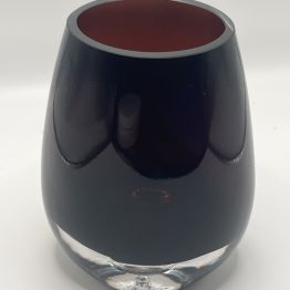Vase scandinave pourpre technique Sommerso vers 1960