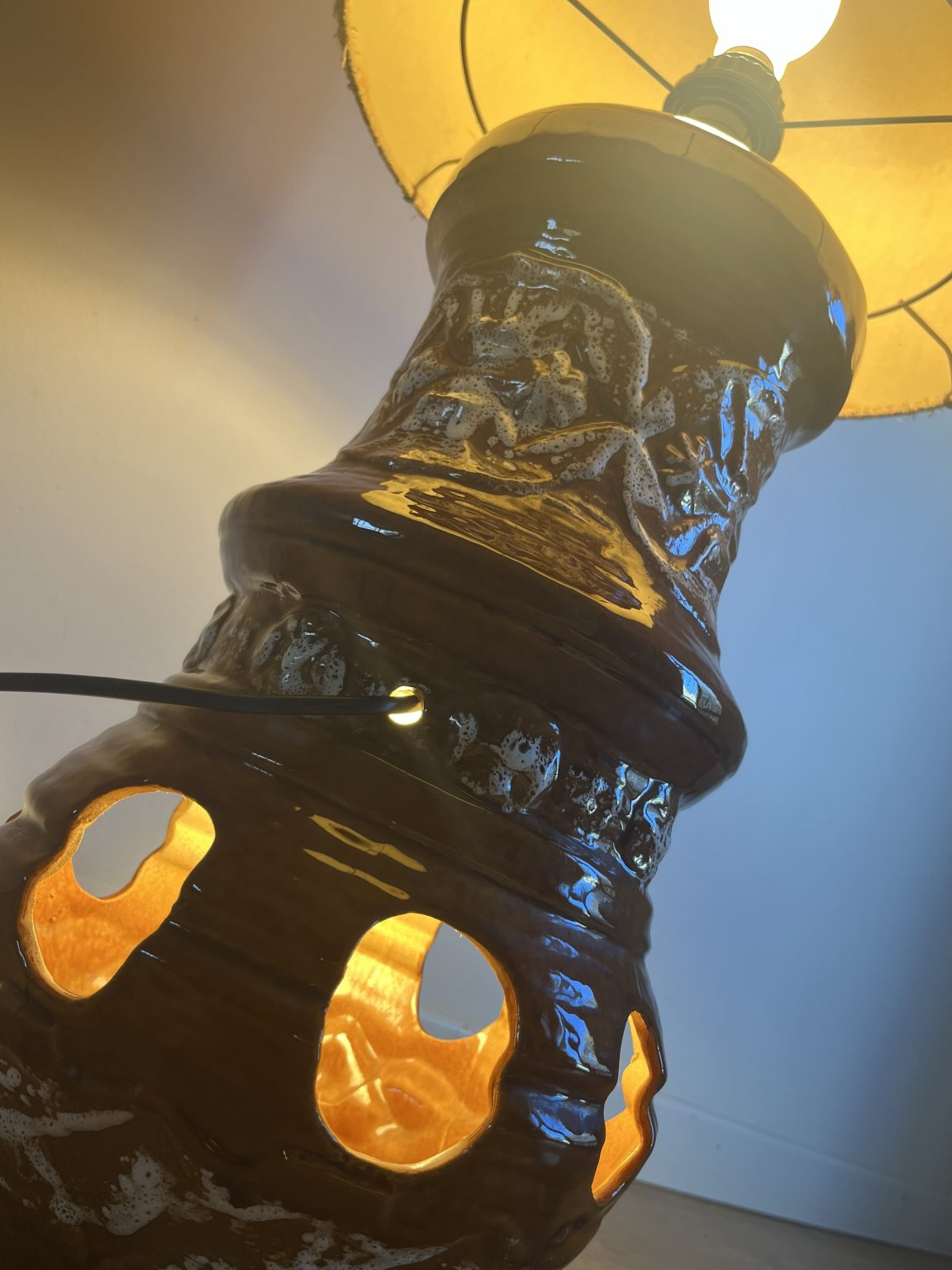Lampe de chevet moderne en verre, abat-jour en verre à chaîne réglable, 220 V, E27, vert, sans