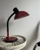 LAMPE SOUCOUPE DE BUREAU EN MÉTAL perforé rouge