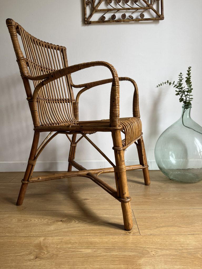 Fauteuil Rotin Vintage Occasionnull