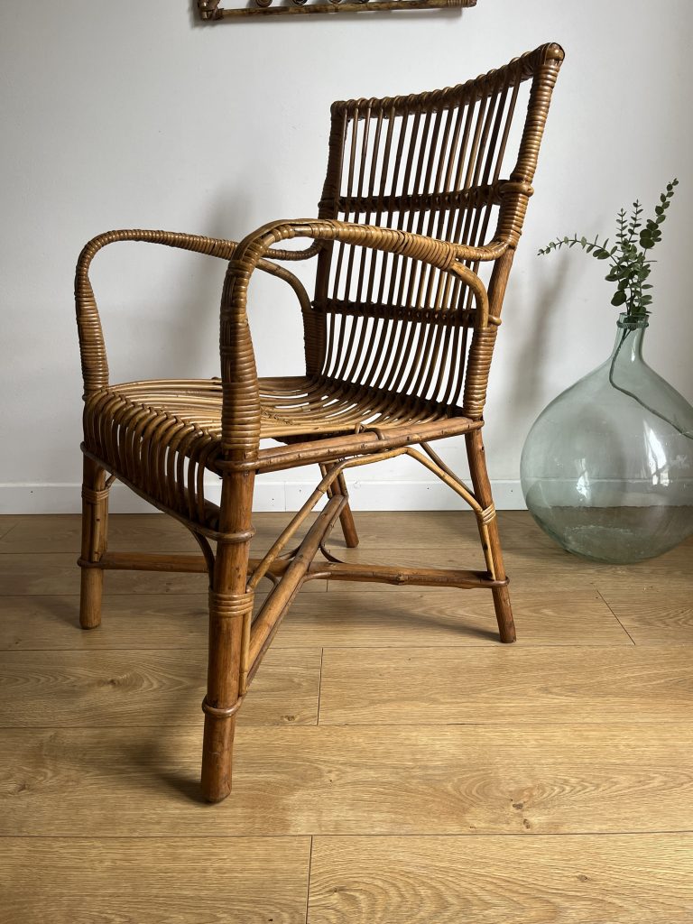 Fauteuil Rotin Vintage Occasionnull
