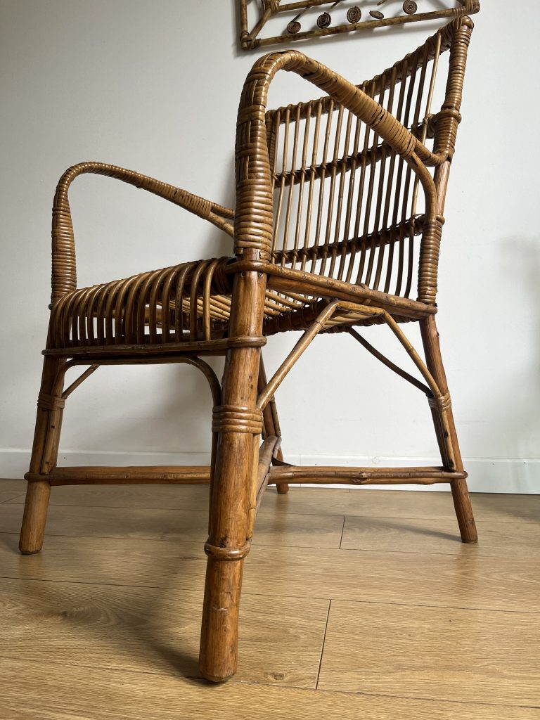 Fauteuil Rotin Vintage Occasionnull