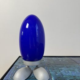 Lampe VEILLEUSE « FJORTON » BLEUE PAR TATSUO KONNO POUR IKEA ANNÉES 1990