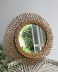 Miroir Soleil en rotin vintage