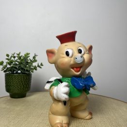JOUET POUET POUET VINTAGE Nouf Nouf les 3 petits cochons Walt Disney Productions