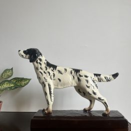 Faience animalière Setter de la manufacture de Sainte Radegonde années 50