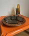 Plateau apéritif tournant en teck par Digsmed Danemark midcentury