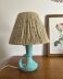 Lampe en céramique et laine années 50 made in France
